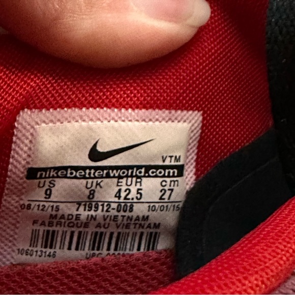 Nike Air Max Sequent University Red sz 9 - Picture 4 of 7